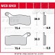 Plaquettes de frein Avant ~ KTM SX-F 450 ATV 2008-2009 ~ TRW Lucas MCB 824 SI 