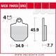 Plaquettes de frein Avant ~ KTM 450 SMR 2007-2013 ~ TRW Lucas MCB 794 TRQ 