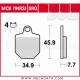 Plaquettes de frein Avant ~ KTM 450 SMR 2007-2013 ~ TRW Lucas MCB 794 RSI 