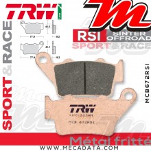Plaquettes de frein Arrière ~ KTM 450 Rally 2011+ ~ TRW Lucas MCB 672 RSI 