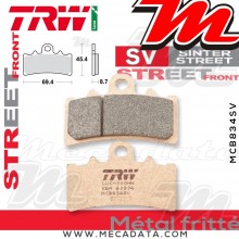 Plaquettes de frein Avant ~ KTM RC 125 2014+ ~ TRW Lucas MCB 834 SV 