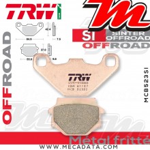 Plaquettes de frein Arrière ~ KTM MX 125 Enduro 1989-1991 ~ TRW Lucas MCB 523 SI