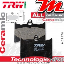 Plaquettes de frein Arrière ~ KTM MX 125 Enduro 1987 ~ TRW Lucas MCB 572
