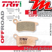 Plaquettes de frein Avant ~ KTM SX 85 2011 ~ TRW Lucas MCB 740 SI