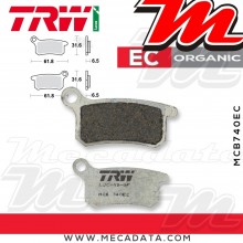 Plaquettes de frein Arrière ~ KTM SX 85 SX85 2004-2010 ~ TRW Lucas MCB 740 EC