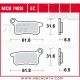 Plaquettes de frein Avant ~ KTM SX 65 2002-2003 ~ TRW Lucas MCB 740 SI 