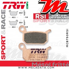 Plaquettes de frein Avant ~ KTM SX 50 Pro Senior 2002-2003 ~ TRW Lucas MCB 750 RSI