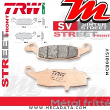 Plaquettes de frein Avant Droite ~ Kawasaki VN 1500 Classic Tourer VNT50G 1998-1999 ~ TRW Lucas MCB 681 SV 