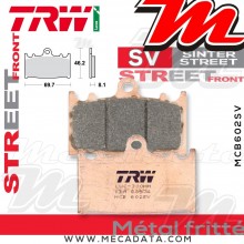 Plaquettes de frein Avant ~ Kawasaki ZZR 500 ZX500D 1993-1994 ~ TRW Lucas MCB 602 SV