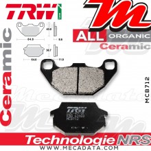 Plaquettes de frein Arrière ~ Kawasaki KFX 90 KSF WE07A 2007+ ~ TRW Lucas MCB 712