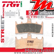 Plaquettes de frein Avant ~ Kawasaki VN 1600 Mean Streak VNT60B 2004 ~ TRW Lucas MCB 659 SV