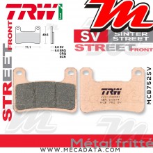 Plaquettes de frein Avant ~ Kawasaki ZX-10R 1000 Ninja ZXT00J 2011-2014 ~ TRW Lucas MCB 752 SV 