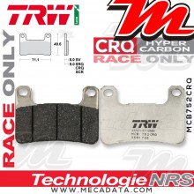 Plaquettes de frein Avant ~ Kawasaki ZX-10R 1000 Ninja ZXT00F 2010 ~ TRW Lucas MCB 752 CRQ 