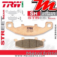 Plaquettes de frein Arrière ~ Kawasaki ZX-10R 1000 Ninja ZXT00B 1988-1990 ~ TRW Lucas MCB 569 SH