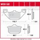 Plaquettes de frein Avant ~ Kawasaki ZL 1000 ZLT00A 1987-1988 ~ TRW Lucas MCB 532 