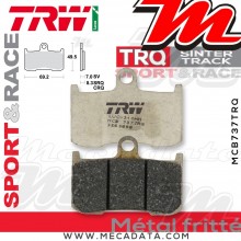 Plaquettes de frein Avant ~ Kawasaki Z 1000 ZRT00A 2003-2006 ~ TRW Lucas MCB 737 TRQ