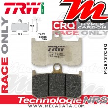 Plaquettes de frein Avant ~ Kawasaki ZX-9R 900 Ninja ZX900E 2002-2004 ~ TRW Lucas MCB 737 CRQ 