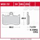 Plaquettes de frein Avant ~ Kawasaki ZX-9R 900 Ninja ZX900E 2002-2004 ~ TRW Lucas MCB 737 CRQ 