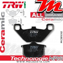 Plaquettes de frein Arrière ~ Kawasaki GPZ 600 R ZX600A 1985-1989 ~ TRW Lucas MCB 532