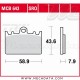 Plaquettes de frein Avant ~ Kawasaki ZXR 400 ZX400L 1991-2003 ~ TRW Lucas MCB 643 