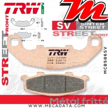 Plaquettes de frein Avant ~ Kawasaki GPX 400 R ZX400F 1987+ ~ TRW Lucas MCB 586 SV