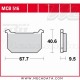 Plaquettes de frein Avant ~ Kawasaki Z 250 A3 KZ250A 1981 ~ TRW Lucas MCB 516 