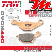 Plaquettes de frein Avant ~ Kawasaki KMX 125 MX125B 1999-2002 ~ TRW Lucas MCB 679 SI