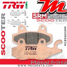 Plaquettes de frein Arrière ~ Hyosung MS 250 3i 2007+ ~ TRW Lucas MCB 582 SRM