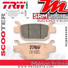 Plaquettes de frein Arrière ~ Honda NSS 250 Forza ABS MF08 2005-2006 ~ TRW Lucas MCB 806 SRM