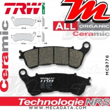 Plaquettes de frein Avant ~ Honda NSS 250 Forza ABS MF08 2005-2006 ~ TRW Lucas MCB 776