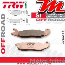 Plaquettes de frein Avant ~ Honda CRF 250 M MD38 2014+ ~ TRW Lucas MCB 818 SI