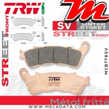 Plaquettes de frein Avant ~ Honda VT 1300 CXA ABS SC61 2010+ ~ TRW Lucas MCB 776 SV