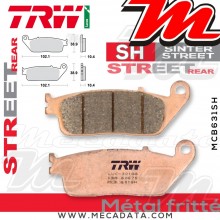 Plaquettes de frein Arrière ~ Honda ST 1100 Pan European ABS SC26 1992-1995 ~ TRW Lucas MCB 631 SH