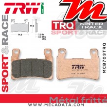 Plaquettes de frein Avant ~ Honda VTR 1000 SP1 SC45 2000-2001 ~ TRW Lucas MCB 703 TRQ 