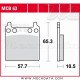 Plaquettes de frein Arrière ~ Honda GL 1000 GL1, GL2 1975-1977 ~ TRW Lucas MCB 63 