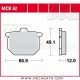 Plaquettes de frein Avant ~ Honda GL 1000 GL1, GL2 1975-1977 ~ TRW Lucas MCB 62 