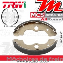 Mâchoires de frein Avant ~ Honda TRX 500 Fourtrax 2001-2004 ~ TRW Lucas MCS 837