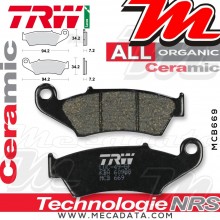 Plaquettes de frein Avant ~ Honda TRX 450 R, ER TE22 2004+ ~ TRW Lucas MCB 669