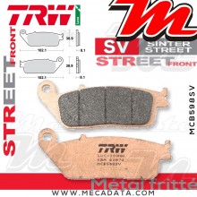 Plaquettes de frein Avant TRW Lucas MCB 598 SV pour Honda CB-1 400 F NC27 89-90 