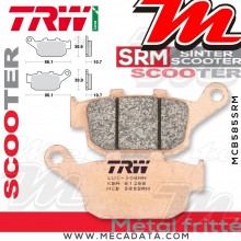 Plaquettes de frein Arrière ~ Honda FES 250 Foresight MF05 2000-2005 ~ TRW Lucas MCB 585 SRM