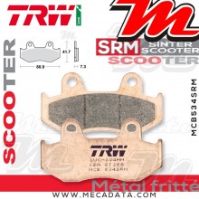 Plaquettes de frein Avant ~ Honda NES 150 @ KF03 2001+ ~ TRW Lucas MCB 534 SRM