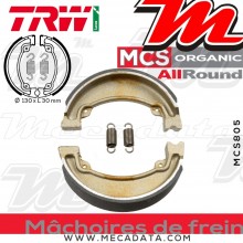 Mâchoires de frein Arrière ~ Honda VT 125 C Shadow JC29 1999-2000 ~ TRW Lucas MCS 805