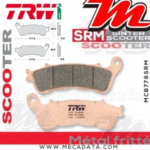 Plaquettes de frein Avant ~ Honda FES 125 S-Wing ABS JF12 2007+ ~ TRW Lucas MCB 776 SRM