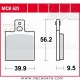 Plaquettes de frein Arrière ~ Honda CRM 125 1990-1997 ~ TRW Lucas MCB 623 