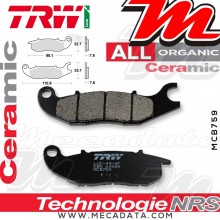 Plaquettes de frein Avant ~ Honda CBR 125 R JC39 2007-2010 ~ TRW Lucas MCB 759