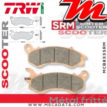 Plaquettes de frein Avant ~ Honda NSC 110 C Vision, AC Vision JF31 2011+ ~ TRW Lucas MCB 833 SRM