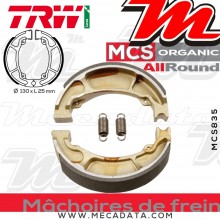 Mâchoires de frein Arrière ~ Honda CT 110 X 2005-2009 ~ TRW Lucas MCS 835