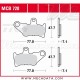 Plaquettes de frein Avant ~ Yamaha CV 50 ZR Evolution 2001-2002 ~ TRW Lucas MCB 728 