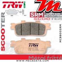 Plaquettes de frein Arrière ~ TGB 250 X-Motion ie 2008+ ~ TRW Lucas MCB 800 SRM