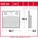 Plaquettes de frein Avant ~ Triumph TSS Electro 8 Va 1984+ ~ TRW Lucas MCB 533 